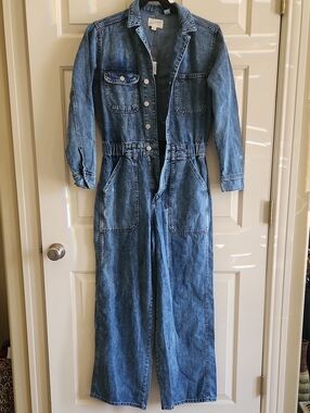 Universal Thread Classic Blue Denim Utility Jumpsuit